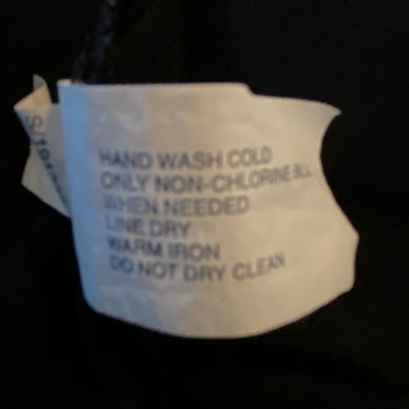 Gap Wrap Dress Black with Ruffle Neckline - Picture 10 of 10